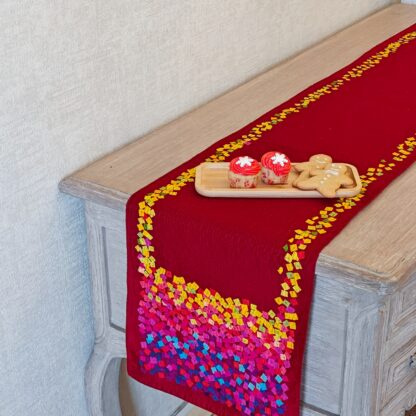 Calyz Red Table Runner - Image 4